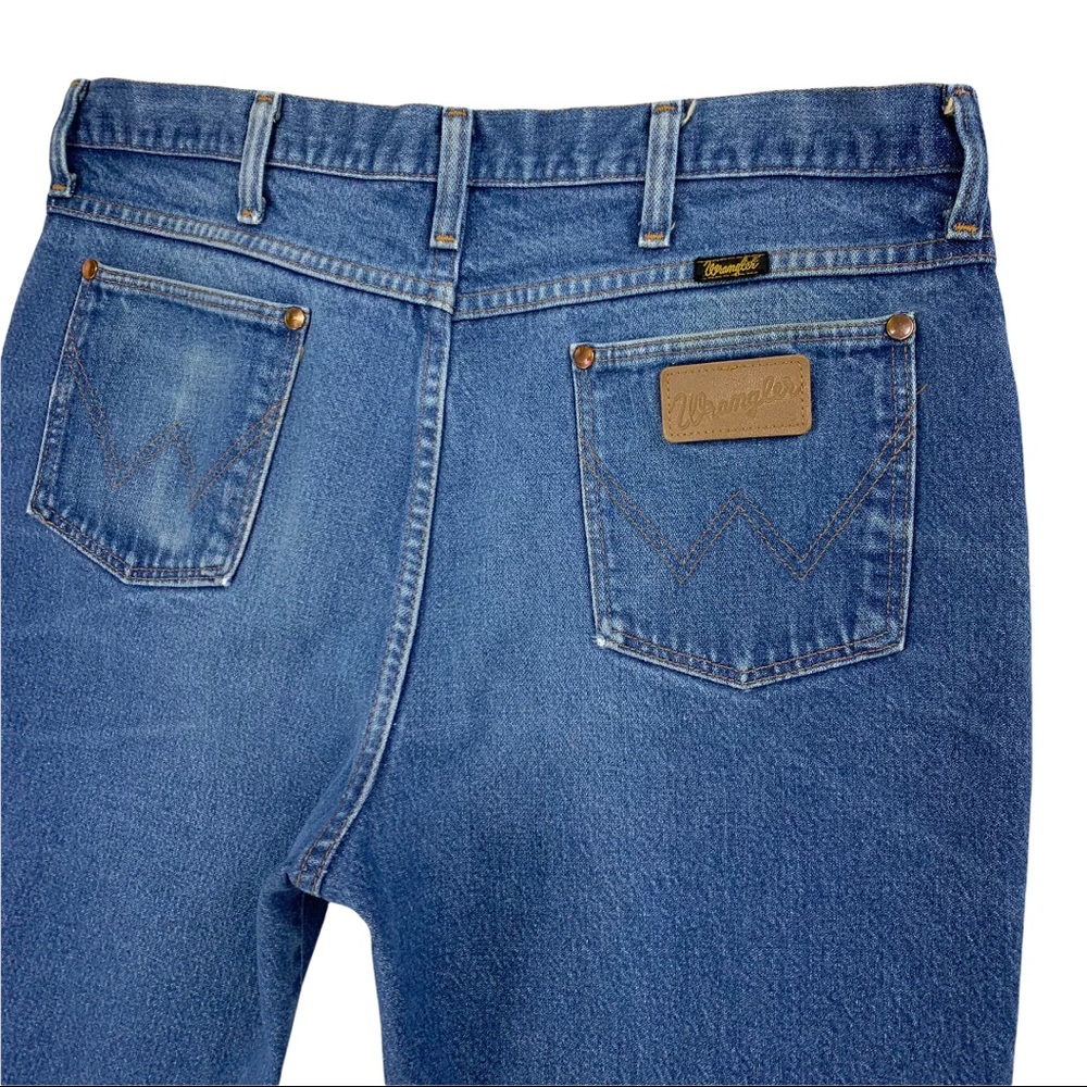 Vintage Wrangler Blue Jeans Size W36 L30 Made in the USA - Picture 9 of 15
